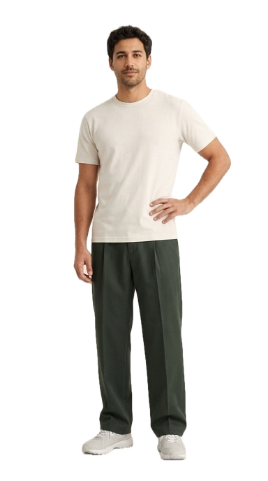 Weekend outfit: Clean green.