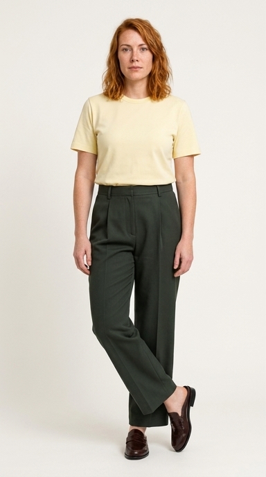 Work outfit: Colour, without the effort.