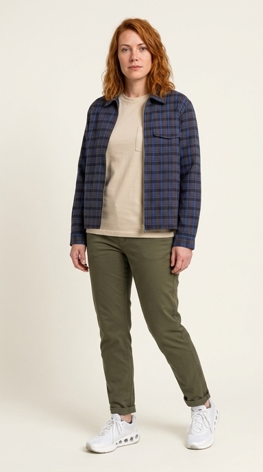 Travel outfit: One useful layer.