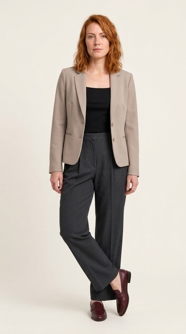 Work outfit: Soft tailoring, sorted.